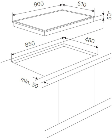 Варочная поверхность газовая Kuppersbusch KG 9551.0 SR-E5