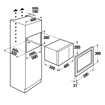 Микроволновая печь Kuppersbusch M 6120.0 W
