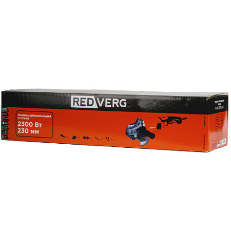 Угловая шлифовальная машина RedVerg RD-AG2300-230S (2300Вт, 6500об/мин)