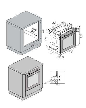 Духовой шкаф Konigin Mint 60 BKT E10