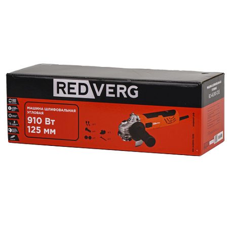 Угловая шлифовальная машина RedVerg RD-AG 910-125Е (910Вт, 6000-12000об/мин)