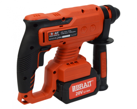 Перфоратор аккумуляторный Brait SDS-plus BCRH22-4DUBL PRO (20В,2х4Ач,4реж,2Дж,бет 22мм), кейс