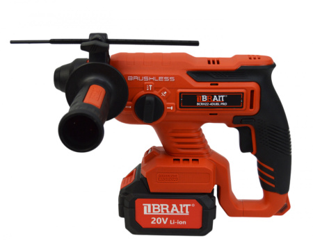 Перфоратор аккумуляторный Brait SDS-plus BCRH22-4DUBL PRO (20В,2х4Ач,4реж,2Дж,бет 22мм), кейс