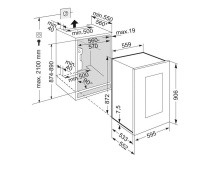 Винный шкаф встраиваемыйLiebherr EWTgb 1683-26 001 Vinidor