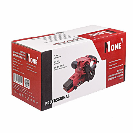 Ленточная шлифовальная машина Number One NBS1100/76-PRO (1100Вт,лента 75х533мм,380м/мин)