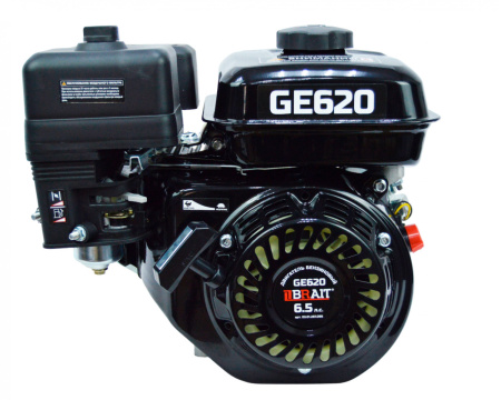 Двигатель бензиновый Brait GE620 (6.5л.с., 168F-2, вых.вал S-type, D=20 мм)