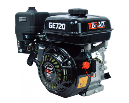 Двигатель бензиновый Brait GE720 (7.0л.с., 170F-2, вых.вал S-type, D=20 мм)