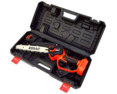 Пила цепная аккумуляторная мини Brait BCHS20-4NMBL (20В,1х4AhтипMAKITA,ЗУ,шина20см,1/4х1,1х46зв)