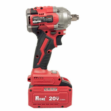 Гайковерт ударный аккумуляторный Number one CIW40/3.0-PRO-BL (20В,Li-ion,2х3Ач,600Hм,1/2" б/щ) 2,8кг кейс