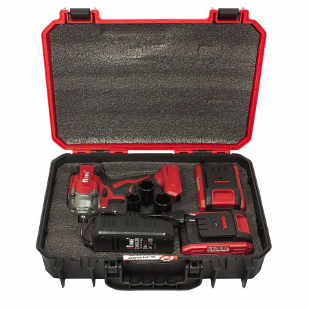 Гайковерт ударный аккумуляторный Number one CIW40/3.0-PRO-BL (20В,Li-ion,2х3Ач,600Hм,1/2" б/щ) 2,8кг кейс