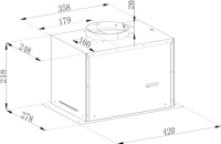 Вытяжка Weissgauff Dubhe 450 White