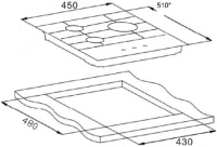 Варочная поверхность газовая Weissgauff HG 451 WFh