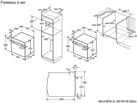 Духовой шкаф Maunfeld AEOD76106B