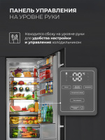 Холодильник встраиваемый Lex LBI193.3ID Grey