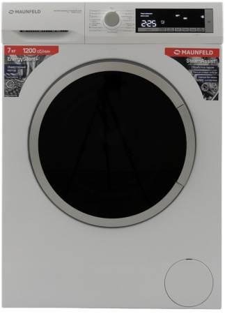 Стиральная машина с инвертором и паром Maunfeld MFWM127WH200 ST INVERTER SLIM