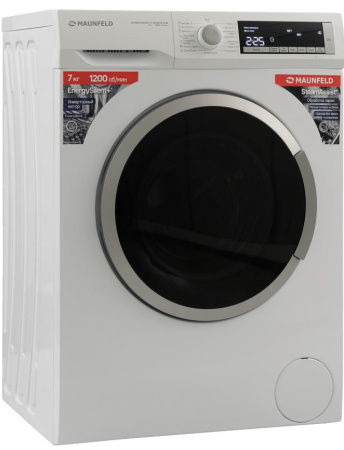 Стиральная машина с инвертором и паром Maunfeld MFWM127WH200 ST INVERTER SLIM