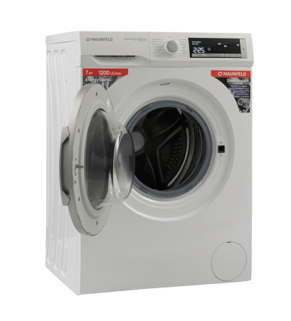 Стиральная машина с инвертором и паром Maunfeld MFWM127WH200 ST INVERTER SLIM
