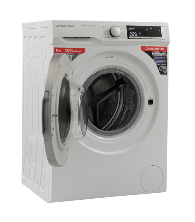 Стиральная машина с инвертором и паром Maunfeld MFWM128WH300 ST INVERTER SLIM