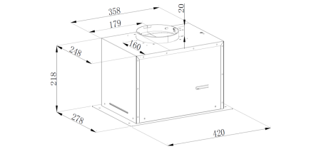 Вытяжка Weissgauff Dubhe 450 Black Edition