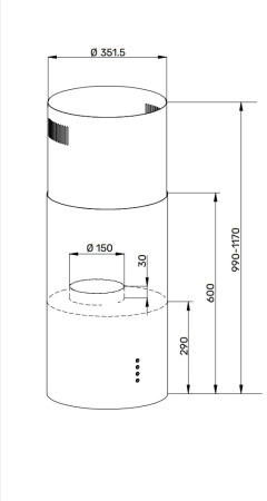 Вытяжка Kuppersberg TUBA 35 B