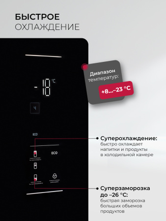 Холодильник Lex LKB185BLGIDMax Wind