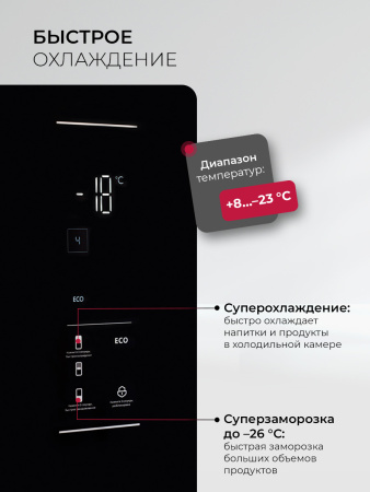 Холодильник Lex LKB201BLGIDMax Wind