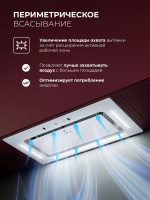 Вытяжка встраиваемая Lex Aura 600 Inverter WH