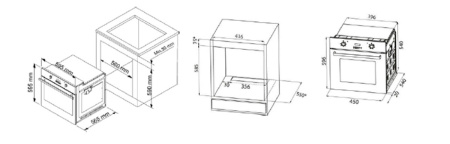 Духовой шкаф Korting OKB 4591 GN