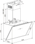 Вытяжка Maunfeld EAGLE 850 60 Glass белый