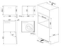 Холодильный шкаф для вина встраиваемый Smeg CVI120B3E