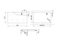 Варочная поверхность индукционная Smeg SI1M24954D