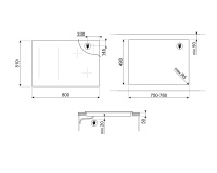 Варочная поверхность индукционная Smeg SIM3864N