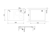 Варочная поверхность индукционная Smeg SISL7844