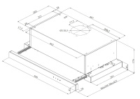 Вытяжка Korting KHP 6900 DGW