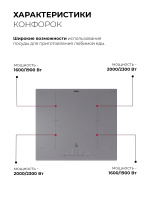 Варочная поверхность индукционная Lex EVI 641B I GR