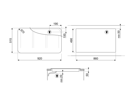 Варочная поверхность индукционная Smeg SISL7964