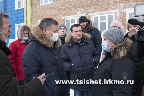 Игорь Кобзев посетил социальные объекты в Тайшете и Бирюсинске 6 февраля