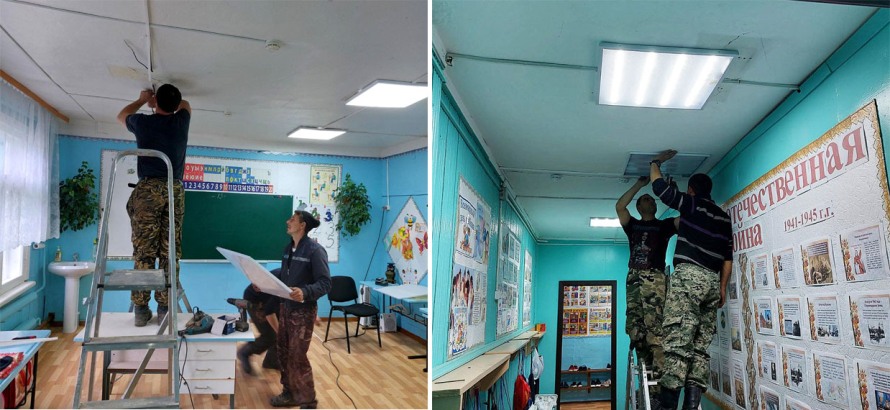 В школах и садах района меняют освещение