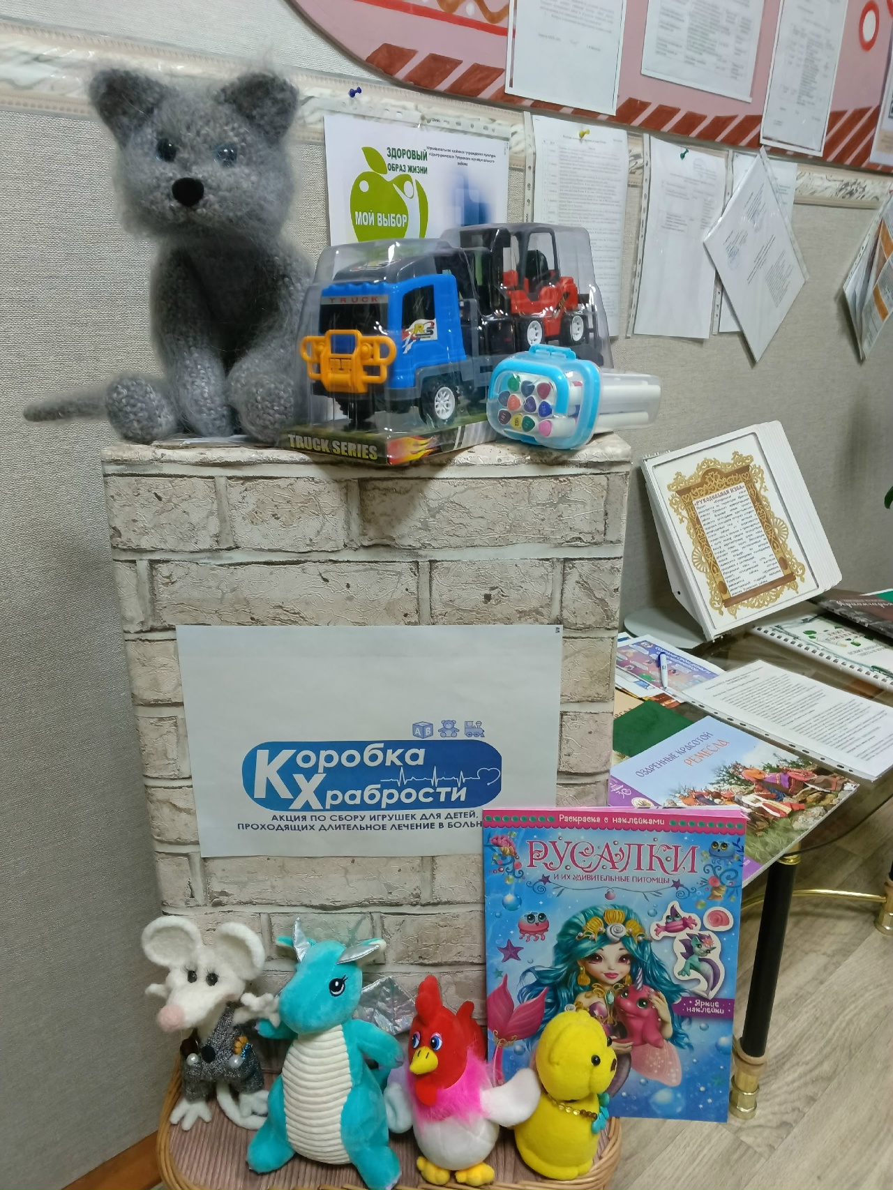 В "Центре ремёсел " с 10 ноября по 2 декабря проходила Всероссийская благотворительная Акция "Коробка храбрости" 