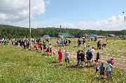 на старте