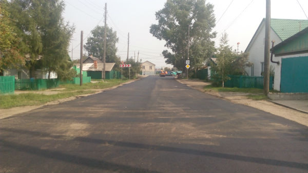 Ремонт дороги в п. Тайтурка в 2015г.