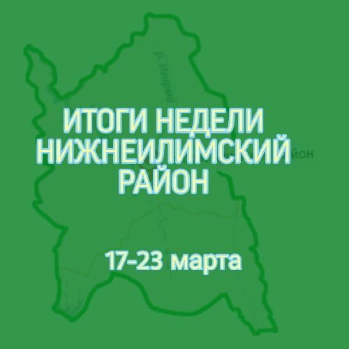 ИТОГИ НЕДЕЛИ НИЖНЕИЛИМСКИЙ РАЙОН с 17 по 23 марта