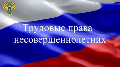 Трудовые права несовершеннолетних. 