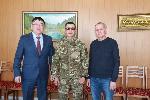 Сегодня встретился с участником специальной военной операции Рашидом Шакировым, прибывшим домой в отпуск