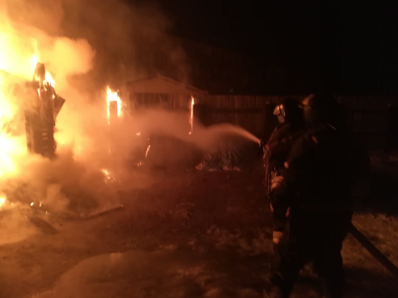 Пожар в Иркутском районе
