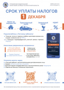 Срок уплаты налогов