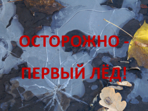 Осторожно - первый лёд! 