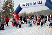 Самые маленькие участники на дистанции 1 км.