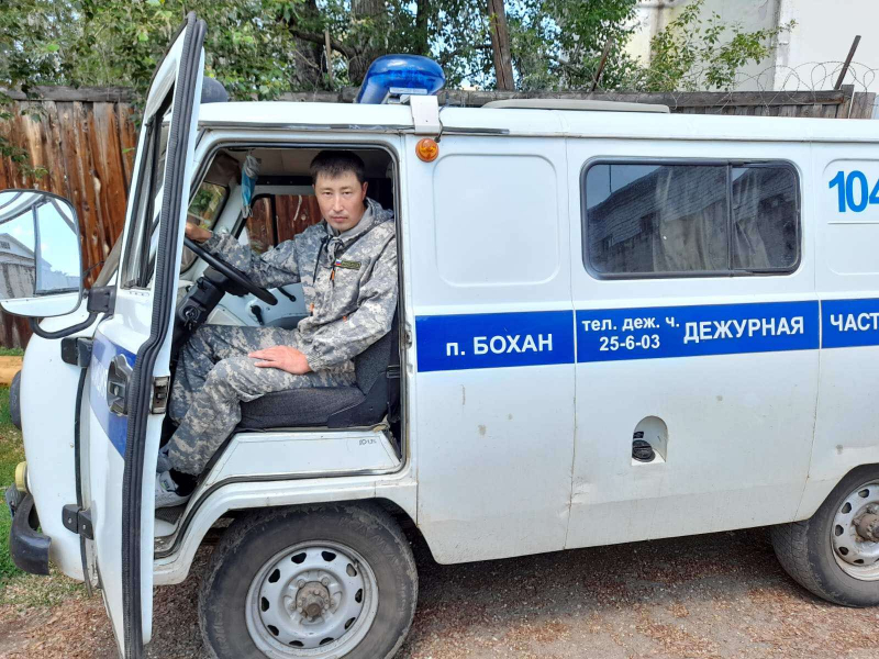 Сотрудники Боханской полиции раскрыли угон по горячим следам
