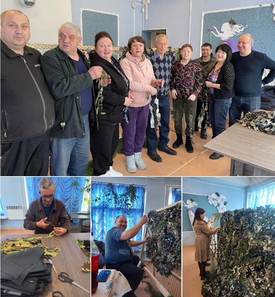В Иркутской области сотрудники ОСФР отправили участникам СВО маскировочные сети собственного производства 